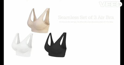 Womens Multicolor Air Bra (Pack of 3)
